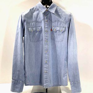 Levi's Bleached Chambray Snap Front Shirt
